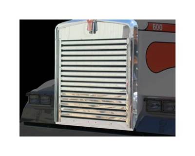1990-2024 Kenworth W900L Hood Grille, Stainless Steel, 15 Horizontal Bars (35.125")
