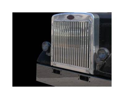 1987-2007 Peterbilt 379 L-Hood Stainless Steel Grille with 17 Vertical Bars (33.125")