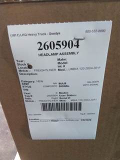 Freightliner COLUMBIA 120 2004-2011 Right Headlight Assembly