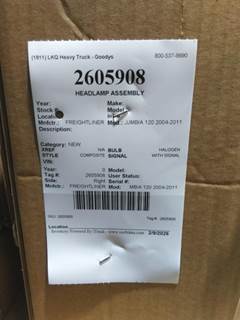 Freightliner COLUMBIA 120 2004-2011 Right Headlight Assembly