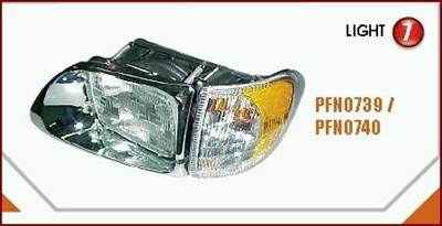 International 9400 1990-1999 Left Headlight Assembly
