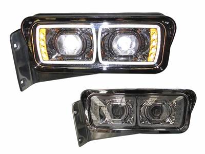 Peterbilt Left Headlight Assembly for a Peterbilt 379 1987-2007