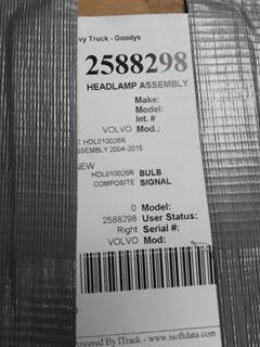 Volvo VNL Right Headlight Assembly