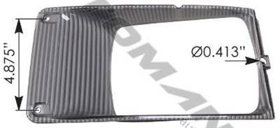 International 4900 Left Headlight Bezel