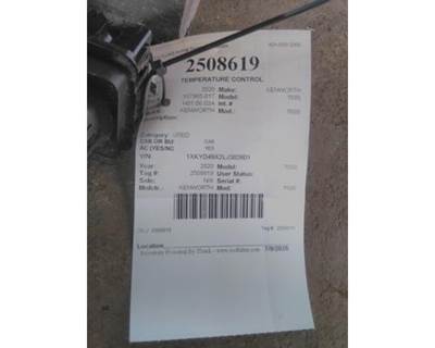 Kenworth T680 Heater / AC Temp Control