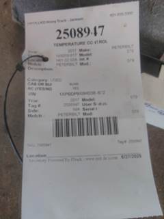 Peterbilt 579 Heater / AC Temp Control