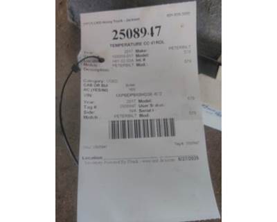 Peterbilt 579 Heater / AC Temp Control