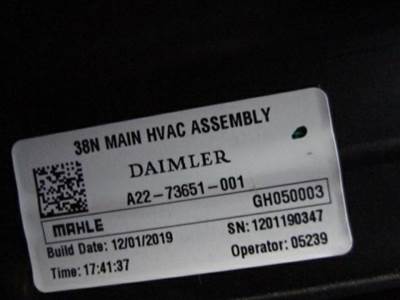 Freightliner Cascadia 126 Heater Assembly