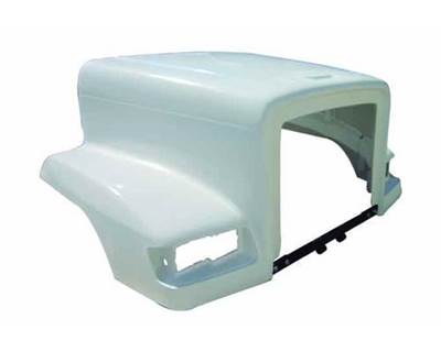1989-2003 Freightliner FLD120 Premium Fiberglass Hood with Front Bar, SBA