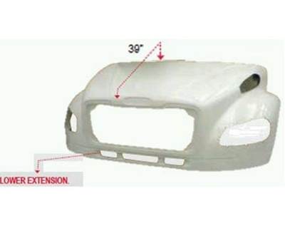 2002-UP Freightliner M2 106 Hood 39" Centerline with Lower Extension