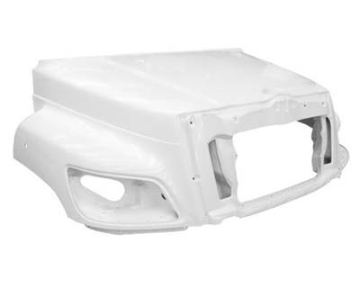 2011-UP Hino 238/258/268/338 Premium Fiberglass Hood, 47" Centerline, White