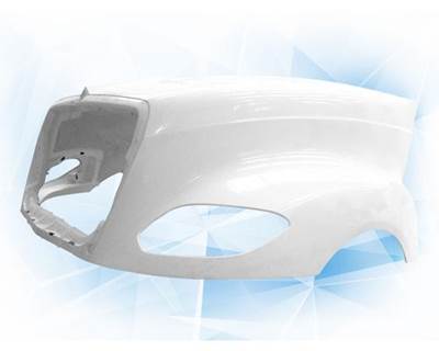 2018 and Up International LT Premium Fiberglass Hood, 58" Centerline