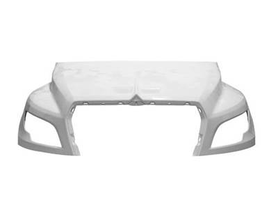 2024-UP International MV Fiberglass Hood 41 3/4" Centerline, No Valance, Paint to Match