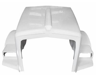 2008 & Up Kenworth T800 Premium Fiberglass Hood, Curved Windshield, 61" Centerline