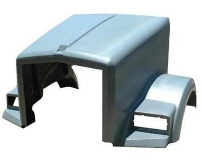 1996-2007 Kenworth T800 Hood, Curved Windshield, Full Fender, Right Intake Cutout