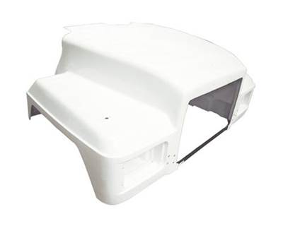 1991-UP Mack RD600 Premium Fiberglass Hood with Front Bar, 57.5" Length