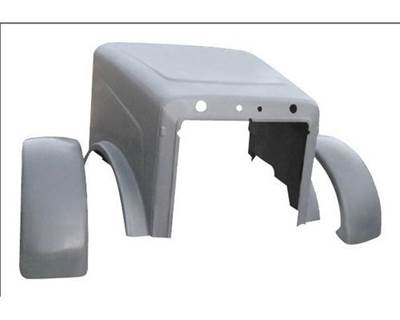 Peterbilt 357 Hood SFA with Removable Fenders, Fiberglass, 54" Centerline