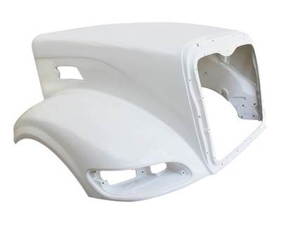 2006-2015 Peterbilt 386 Premium Aero Modified Fiberglass Hood, 65" Centerline