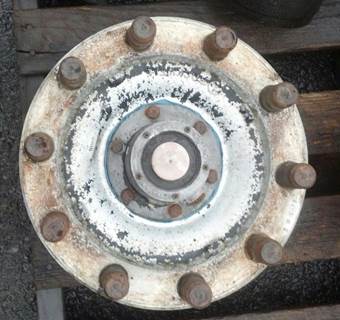 USED, STEER AXLE HUB ASSEMBLY, ROCKWELL, 10 LUG BUDD, NON ABS, ALUM, LEFT SIDE,