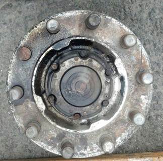 USED, STEER AXLE HUB ASSEMBLY, 10 LUG BUDD, NON ABS, ALUM, RIGHT SIDE 