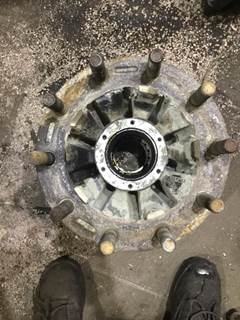 Aluminum 10 hub piloted hub, ABS, 6 bolt cap, 103110 