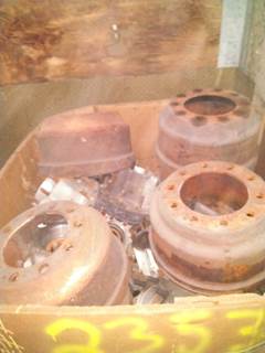 BOX OF 15 MISC. HUBS AND DRUMS
2,353LBS 