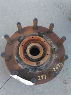 USED STEEL STEER AXLE HUB WITH ABS   HUB PILOT 