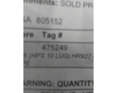 HR927 02, REAR HUB, H1033, ABS, 10 HOLE HP, 8 BOLT AXLE SHAFT, CAST, AIR BRAKE