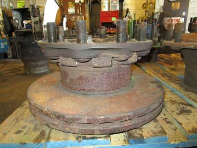 12K, FRONT, AIR DISC BRAKE TYPE HUB, ABS, 6 BOLT CAP, CAST,  