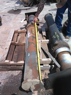 Weld to pin 49 1/4" see pic 