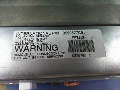 International 9400i Instrument Panel Cluster