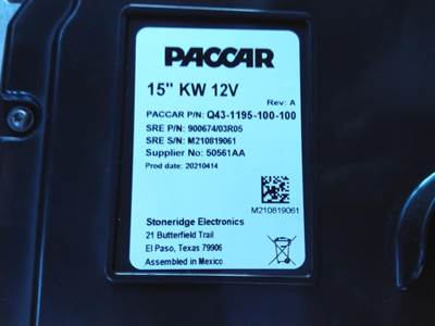 Kenworth T680 Instrument Panel Cluster