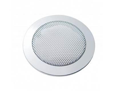 Peterbilt 379 Small Round Chrome Speaker Cover, Snap-On