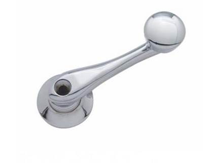 Universal Deluxe Retro Chrome Window Crank Kit, Base & Spring