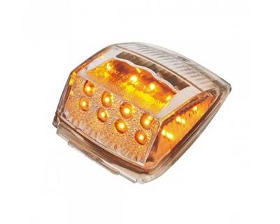 Kenworth T800/W900 Waterproof Square Cab Light, 17 Amber LED Clear Lens