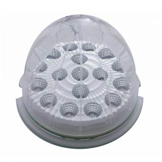 Universal Watermelon Clear Reflector Cab Light, 17 Amber LED, Clear Lens