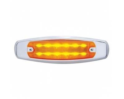 Universal 12 LED Peterbilt Style Rectangular Clearance/Marker Light, Amber