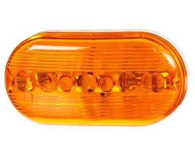 Universal Amber Rectangular 2 Bulb Marker Clearance Light, Bracket Mount, Hardwired