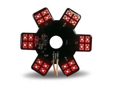 Universal Red Auxiliary 5" Star LED Light for 13" & 15" Donaldson/Vortox Air Cleaners