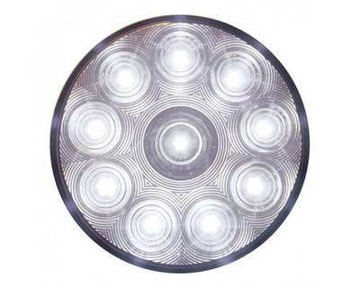 Universal 4 Inch Round Utility-Auxiliary LED Light, Clear Lens, 10 White LED