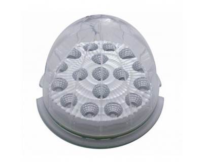 Universal Watermelon Clear Reflector Cab Light, 17 Amber LED, Clear Lens