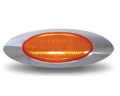Amber LED G4 Marker Light (4 Diodes) Replacement for Panelite M1, 6.6" x 2.13"