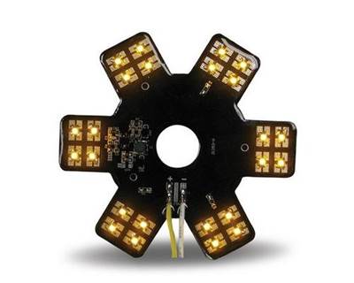 Universal Amber Auxiliary 5" Star LED Light for 13" & 15" Donaldson/Vortox Air Cleaners