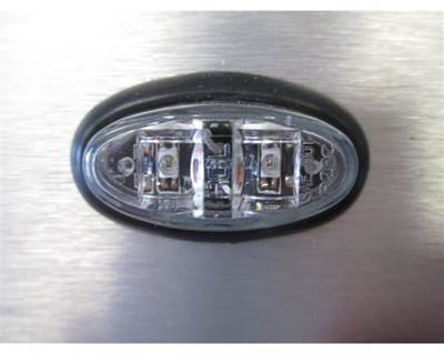Mini Oval Red Clearance Marker Light with Clear Lens - 2 SMD, Part # LHD HD21002SMDRC