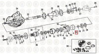 CRD 151 PINION SHIMS .012 