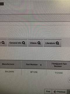 FILTER,FUEL SAME AS FS1000 