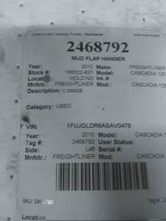 Freightliner Cascadia 125 Left Mud Flap Hanger