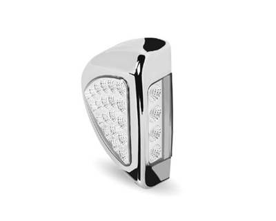 Triangle Clear-Amber LED Turn Signal & Marker Lamp for Peterbilt 379 Headlight