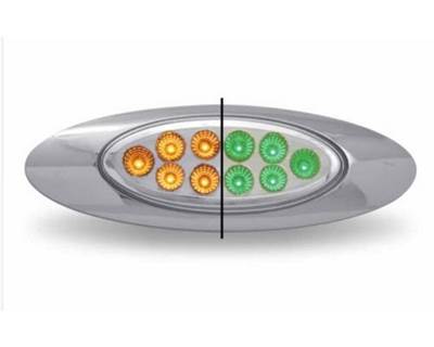 TRUX Accessories Marker M1 Style Dual Revolution Amber/Green LED Parking Lamp / Turn Signal