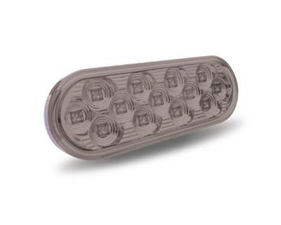 Universal Clear Amber Oval LED Turn Signal & Marker Mirror Light, 13 Diodes